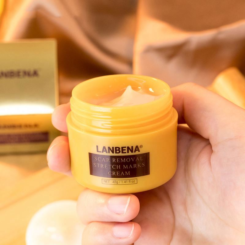 Crema Anti-Cicatrici LANBENA, Regenerator și Vindecător al Pielii, reduce Acneea, calmează Iritația, Hidratează