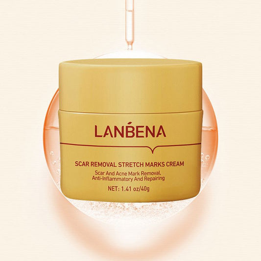 Crema Anti-Cicatrici LANBENA, Regenerator și Vindecător al Pielii, reduce Acneea, calmează Iritația, Hidratează